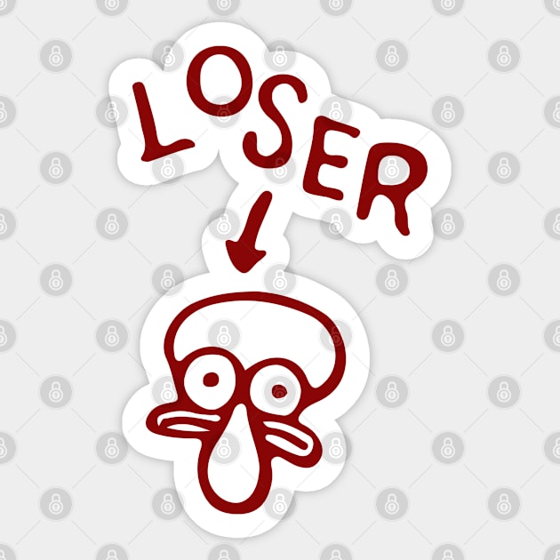 L O S E R Sticker by AniMagix101